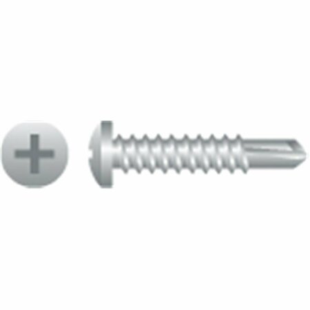 STRONG-POINT 10-16 x 1 in. Phillips Pan Head Screws Zinc Plated, 5PK P108